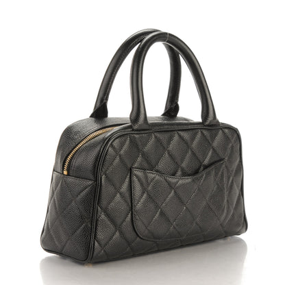 Chanel Caviar Quilted Small Bowler Black 3 of 9
