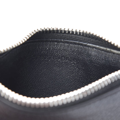 Saint Laurent Grained Calfskin 5 Fragments Zip Pouch Card Holder Black 7 of 13
