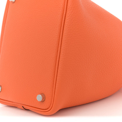 Hermes Taurillon Clemence Picotin Lock 18 PM Orange 10 of 10