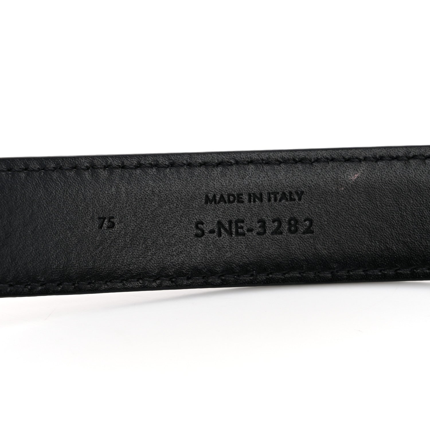 Celine Box Calfskin Small 25mm Triomphe Belt 75 30 Black 4 of 11