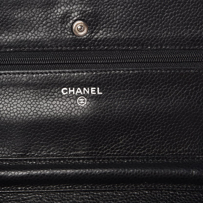 Chanel Caviar Quilted Wallet On Chain WOC Black 6 of 11