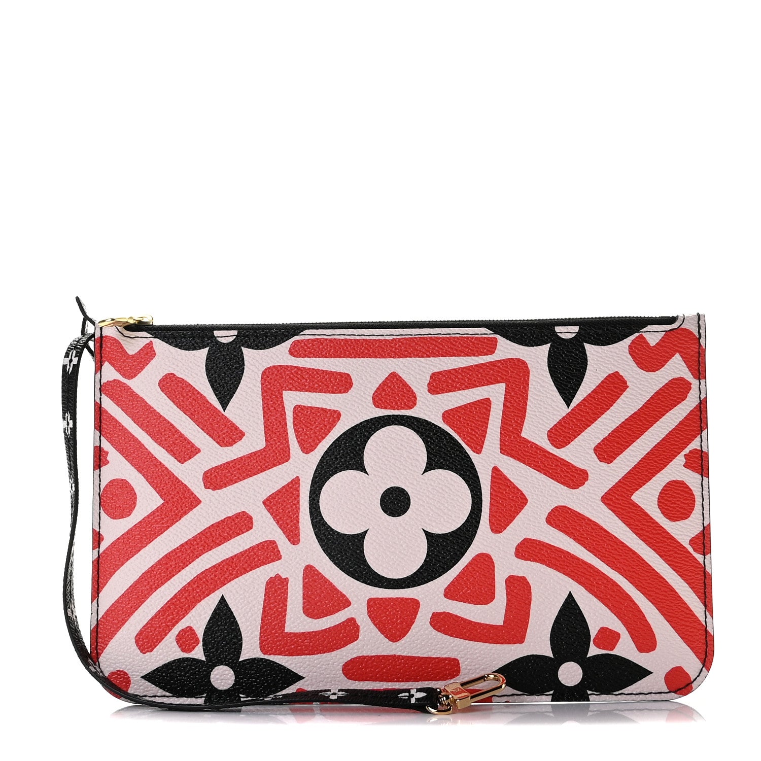 Louis Vuitton Monogram Giant Crafty Neverfull MM GM Pochette Creme Rouge Black 1 of 8