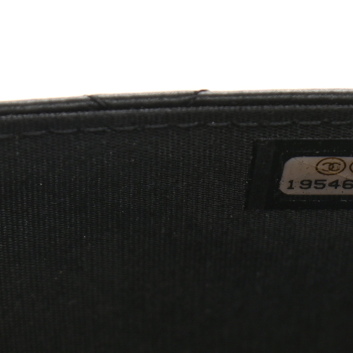 Calfskin Quilted Boy Wallet On Chain WOC Black