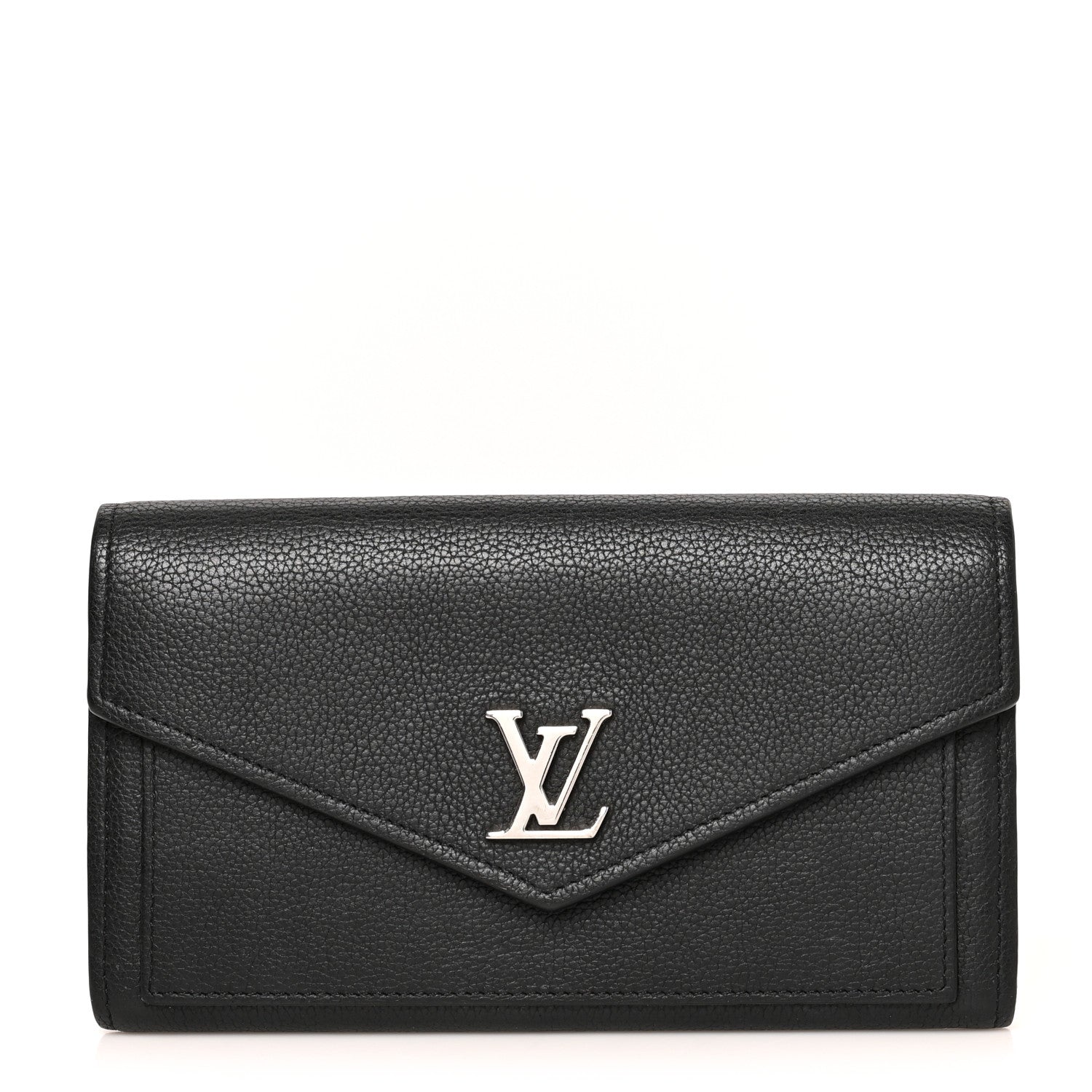 Louis Vuitton Soft Calfskin My Lockme Wallet Black 1 of 9