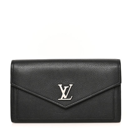 Louis Vuitton Soft Calfskin My Lockme Wallet Black 1 of 9