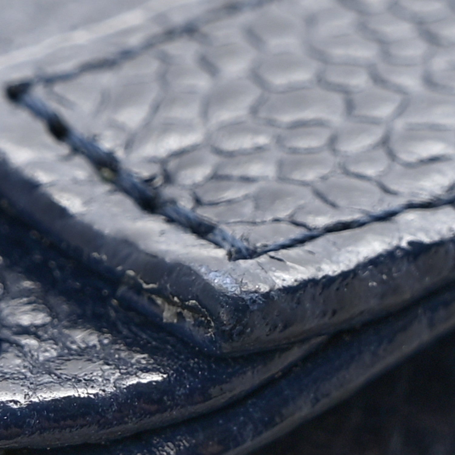 Chanel Caviar Quilted Boy Wallet On Chain WOC Navy 15 of 16