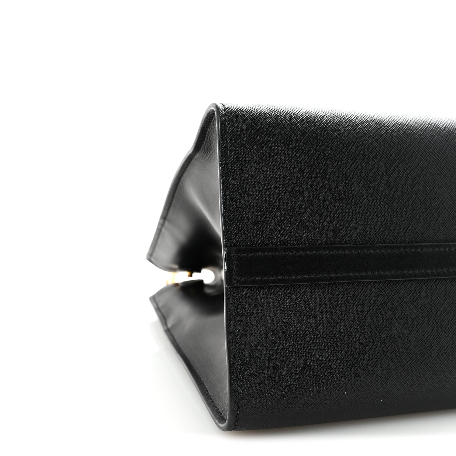 Prada Saffiano City Calfskin Paradigme Bag Black 8 of 9