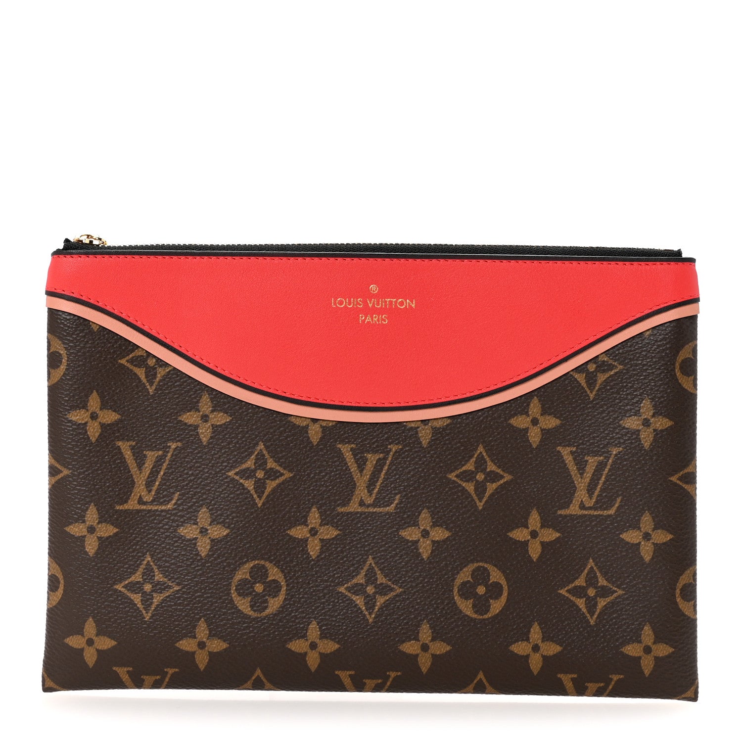 Louis Vuitton Monogram Tuileries Pochette Red 1 of 7