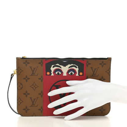 Louis Vuitton Reverse Monogram Kabuki MM GM Pochette 2 of 7