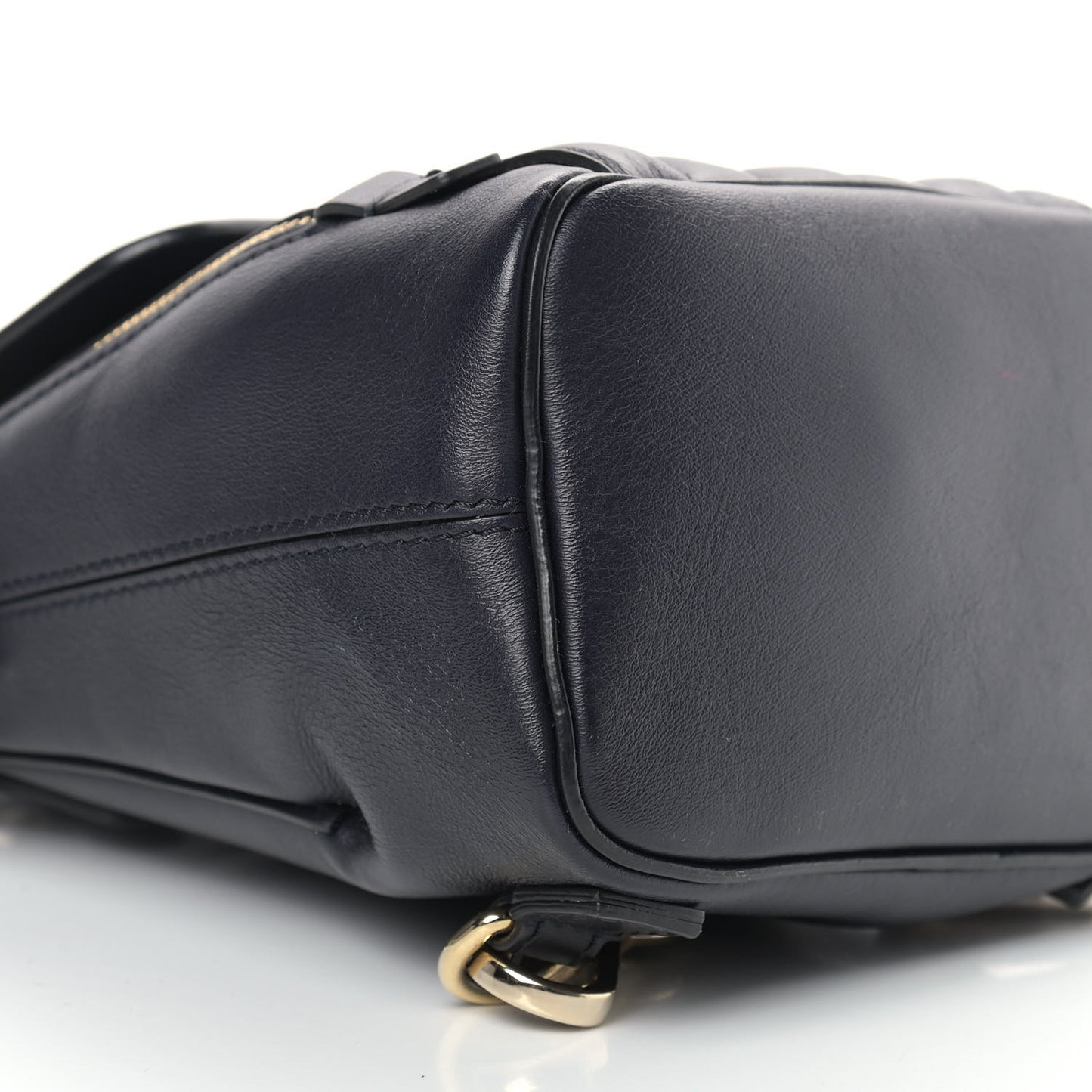 Calfskin Quilted Mini Faye Backpack Black