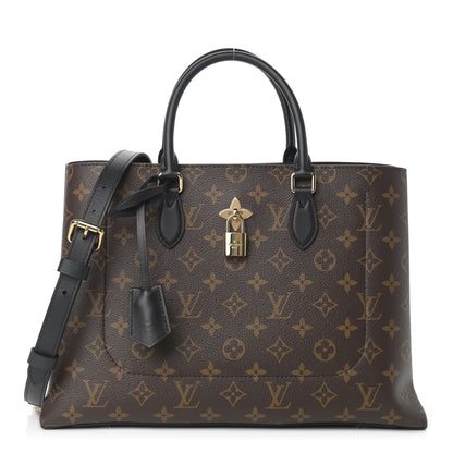 Louis Vuitton Monogram Flower Tote Black 1 of 10
