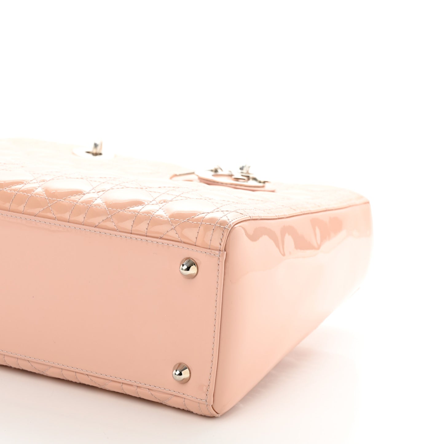 Patent Cannage Large Lady Dior Light Pink