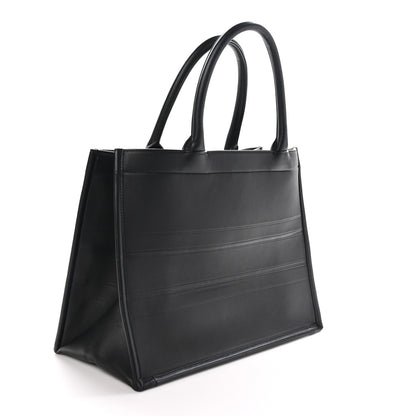 Christian Dior Calfskin Embossed Medium Book Tote Black 3 of 10