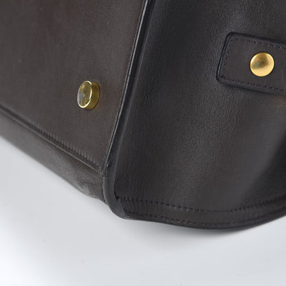 Saint Laurent Smooth Calfskin Small Cabas Monogram Dark Grey 14 of 14