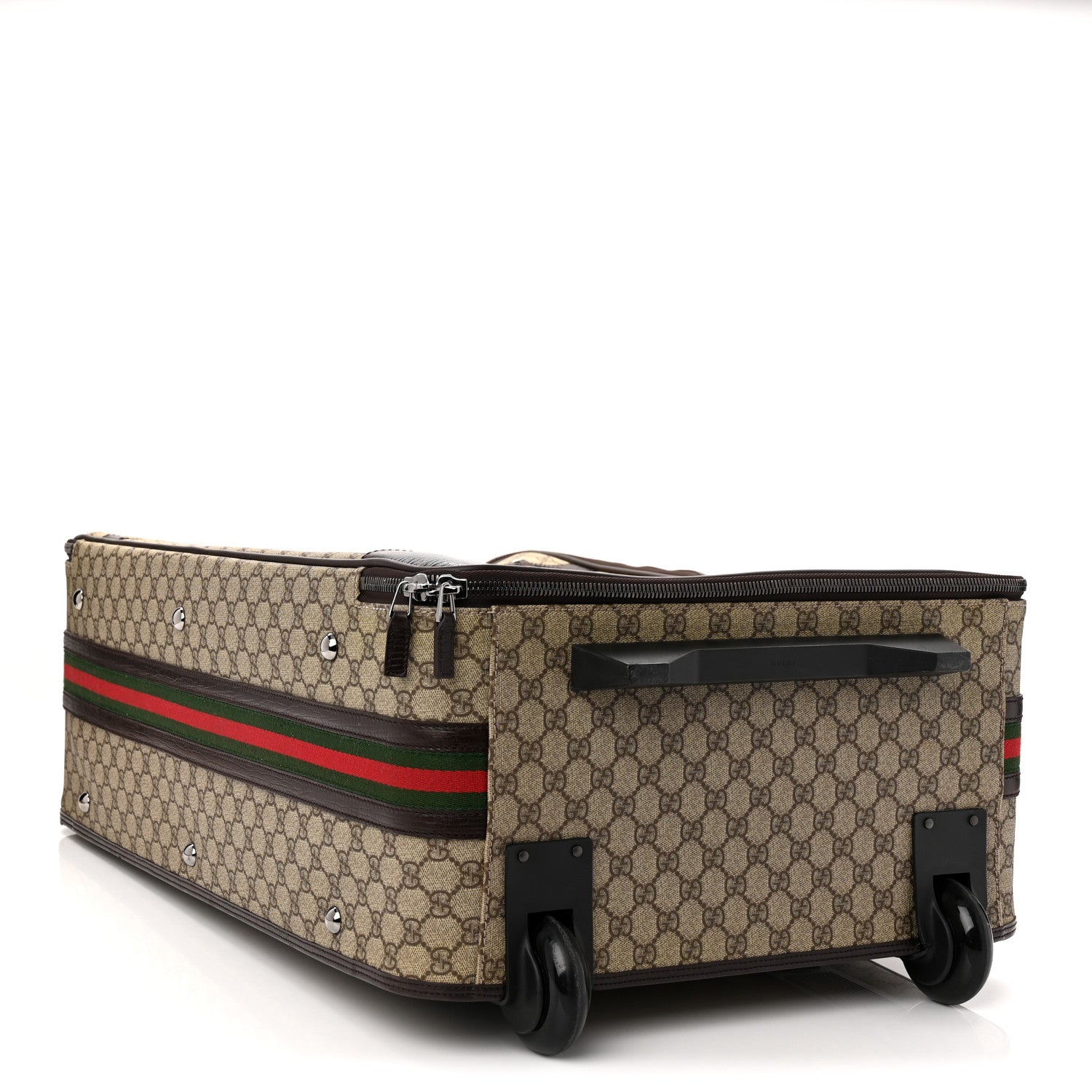 Gucci GG Plus Monogram Large Web Trolley Brown 3 of 9
