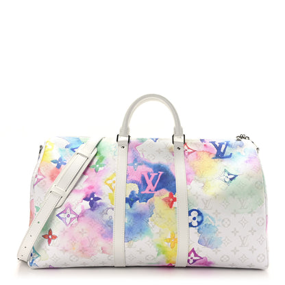 Louis Vuitton Monogram Watercolor Keepall Bandouliere 50 Multicolor 1 of 9