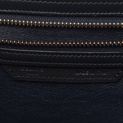 Celine Nubuck Smooth Calfskin Mini Tri-Color Luggage Bright Blue 6 of 9