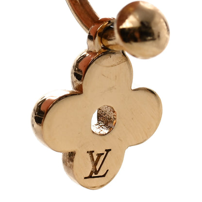 Louis Vuitton Brass Blooming Earrings Gold 4 of 5