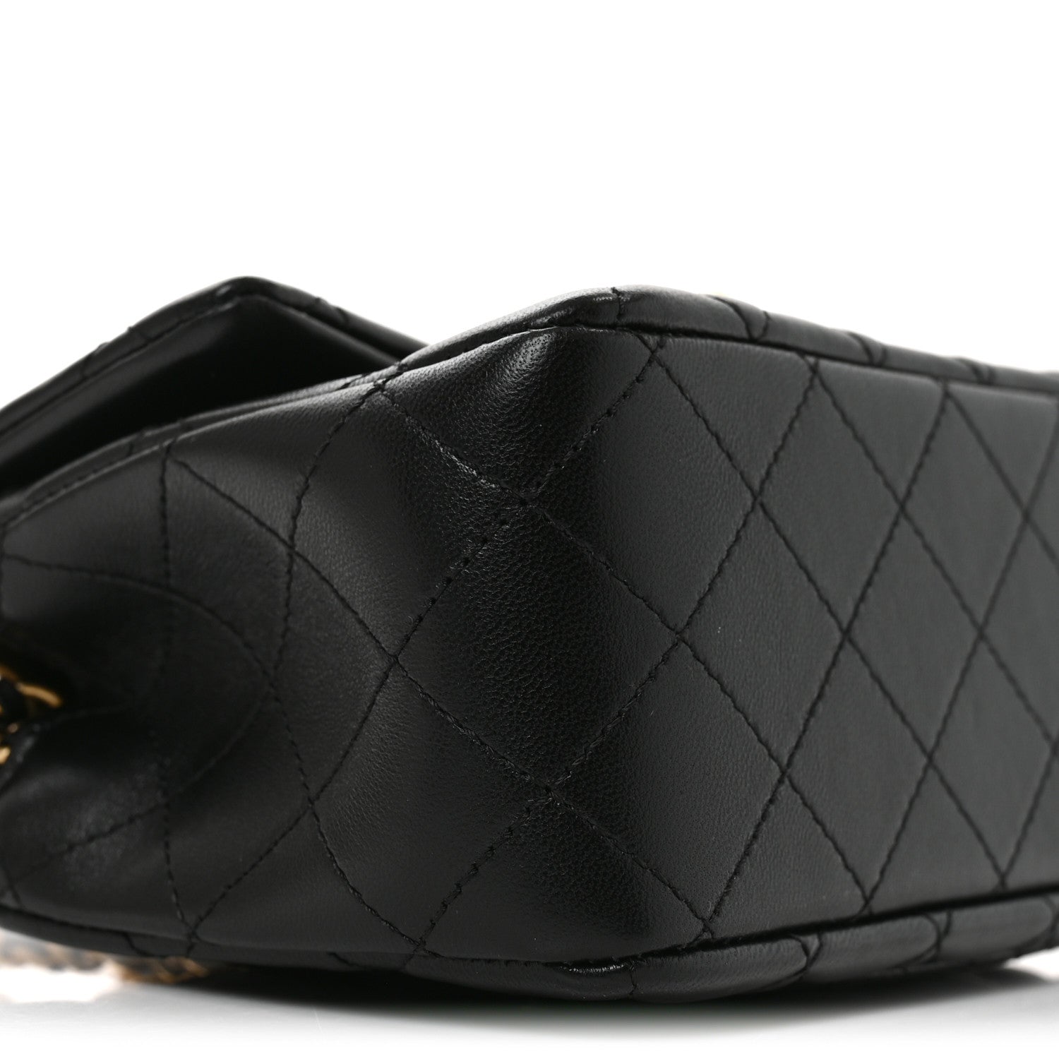Chanel Lambskin Quilted Mini Pearl Crush Flap Black 9 of 11