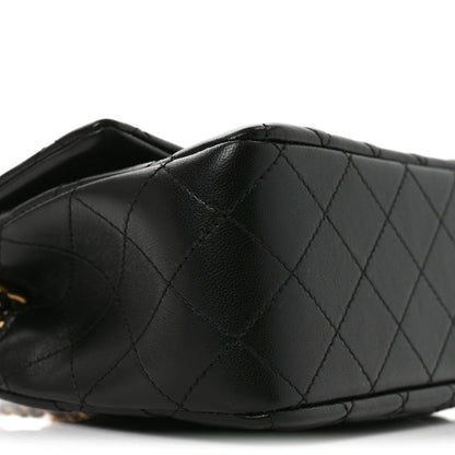 Chanel Lambskin Quilted Mini Pearl Crush Flap Black 9 of 11