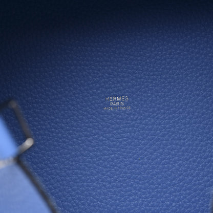 Hermes Taurillon Clemence Swift Picotin Lock 22 MM Bleu Paradis 7 of 10