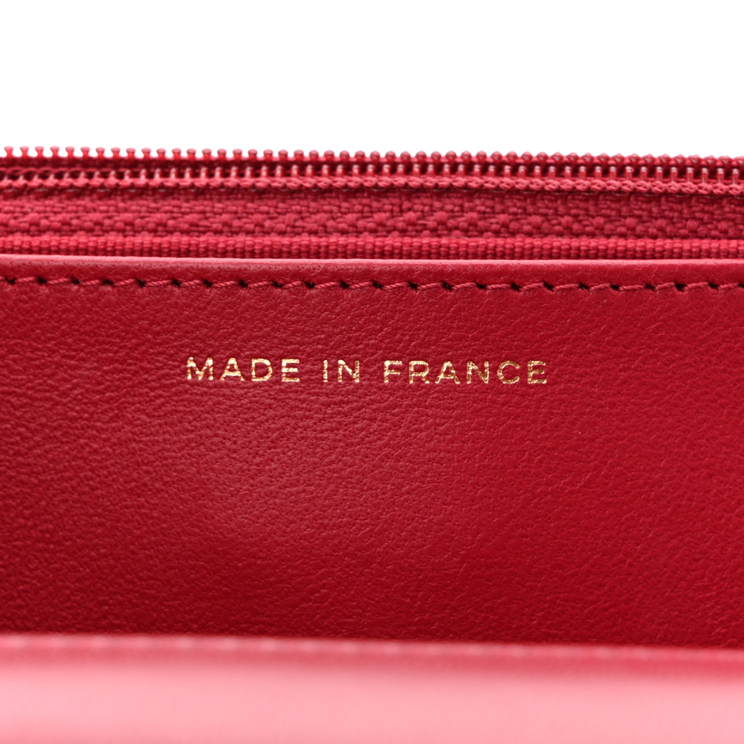 Chanel Lambskin Quilted Trendy CC Wallet On Chain WOC Red 7 of 11
