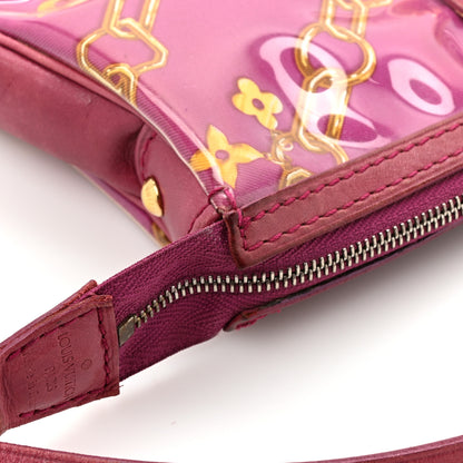 Louis Vuitton Monogram Charms Pochette Accessories Bag Fuchsia 18 of 18