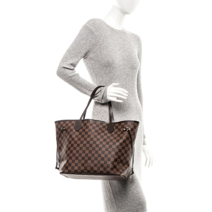 Louis Vuitton Damier Ebene Neo Neverfull MM Rose Ballerine 2 of 7