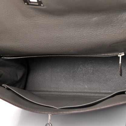 Hermes Taurillon Clemence Kelly Retourne 35 Etain 4 of 12