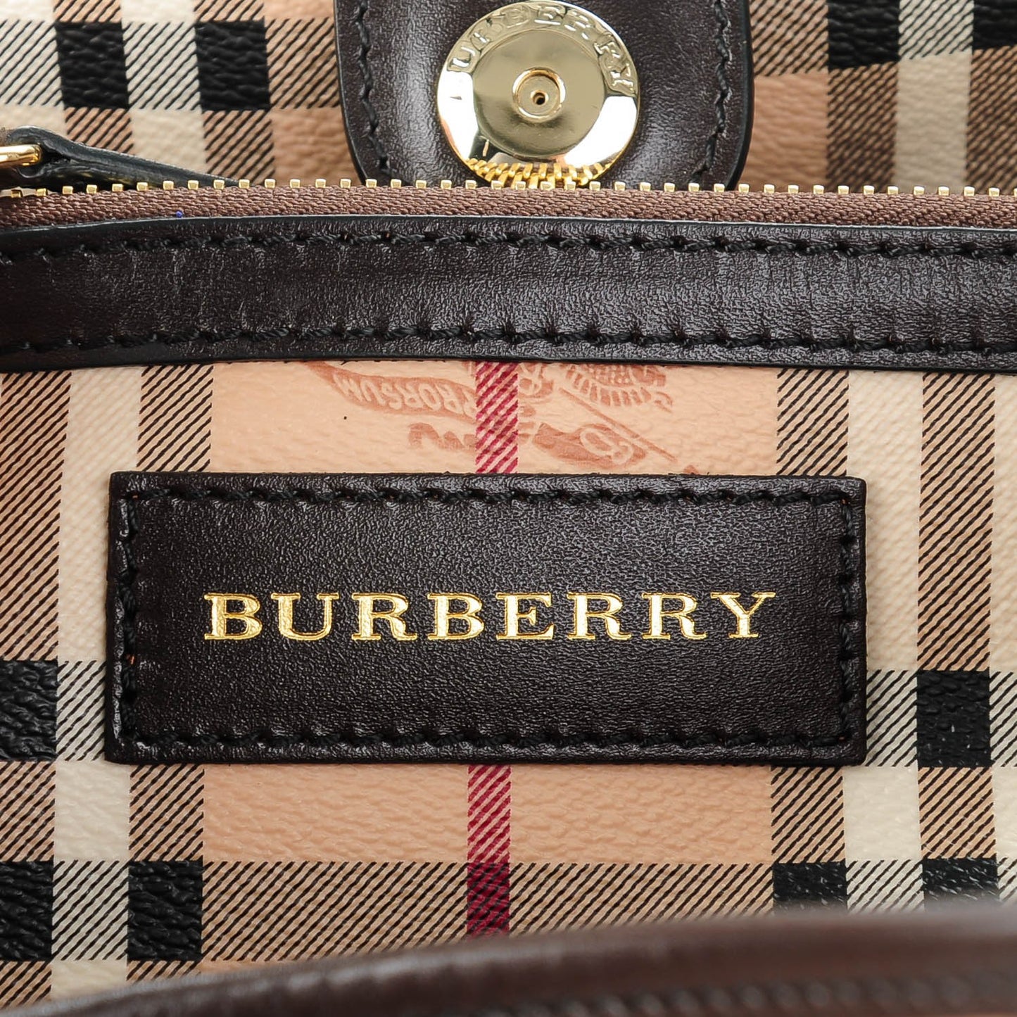 Haymarket Check Small Canterbury Tote Chocolate