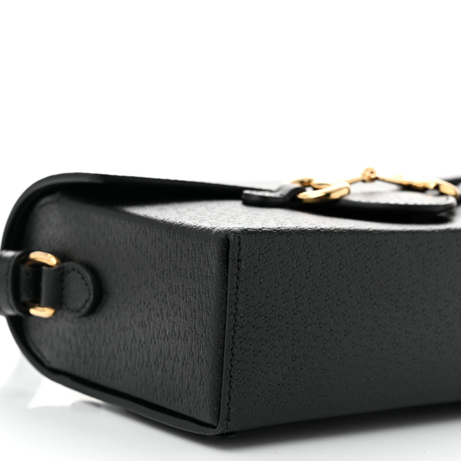 Gucci Calfskin Horsebit 1955 Shoulder Bag Black 9 of 11