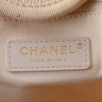 Chanel Canvas Pearl Medium Deauville Tote Ecru Beige 6 of 10