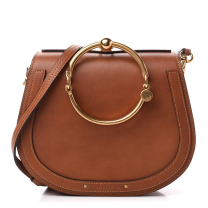 Chloe Calfskin Suede Medium Nile Bracelet Bag Caramel 1 of 10