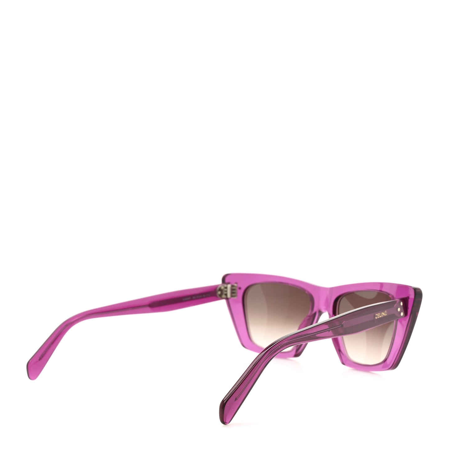 Acetate Cat Eye Sunglasses CL40187I Transparent Purple