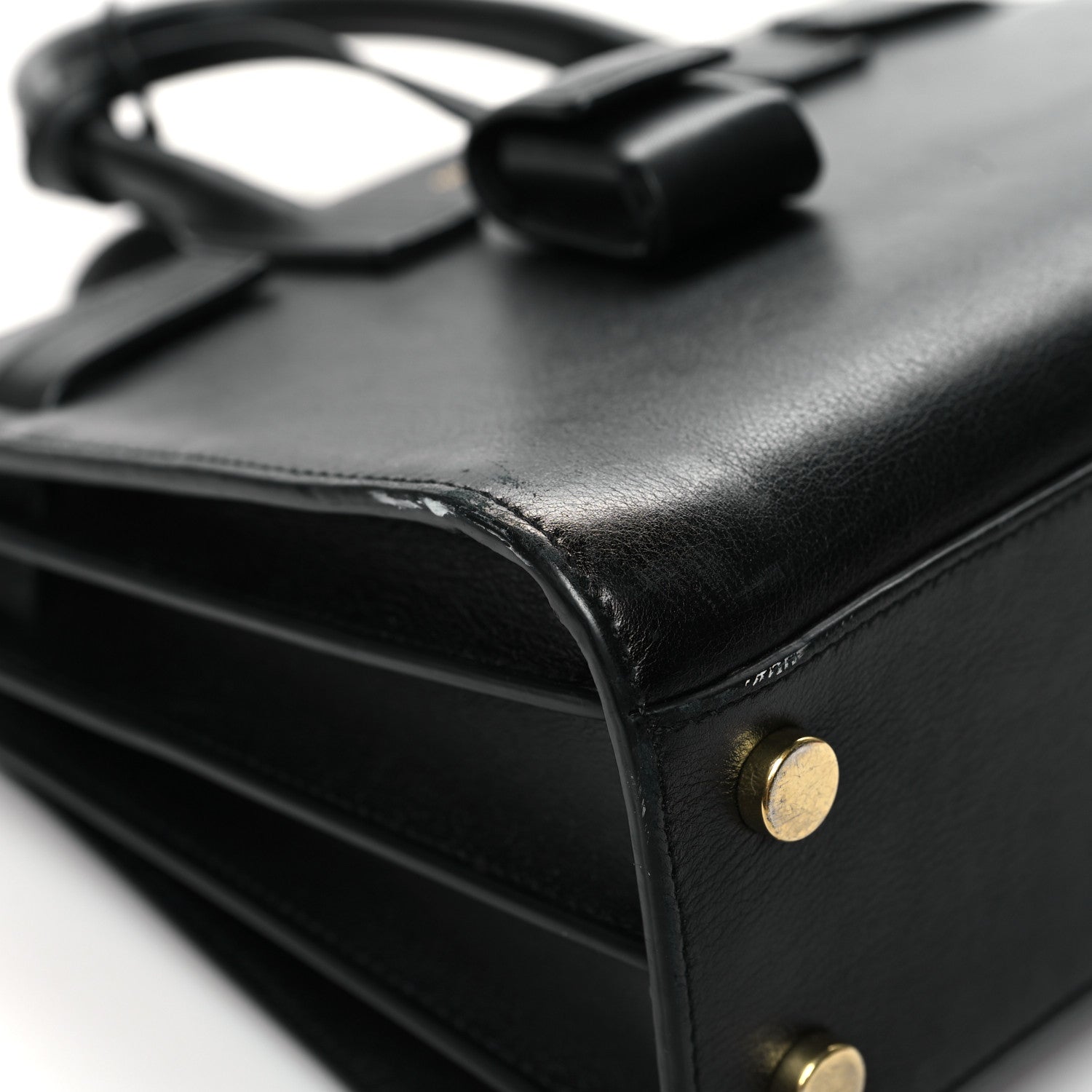 Saint Laurent Calfskin Nano Sac De Jour Black 9 of 13
