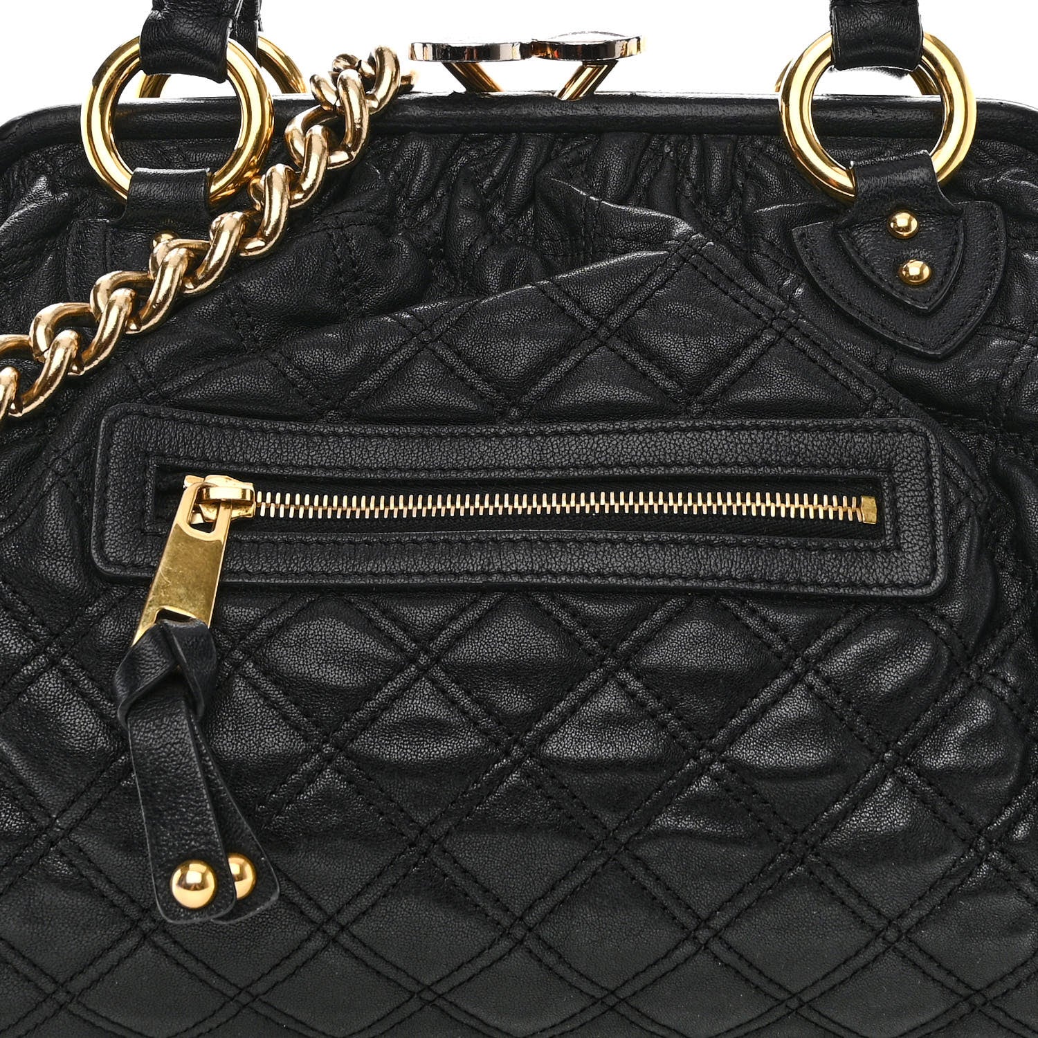 Marc Jacobs Calfskin Quilted Stam Black 8 of 19