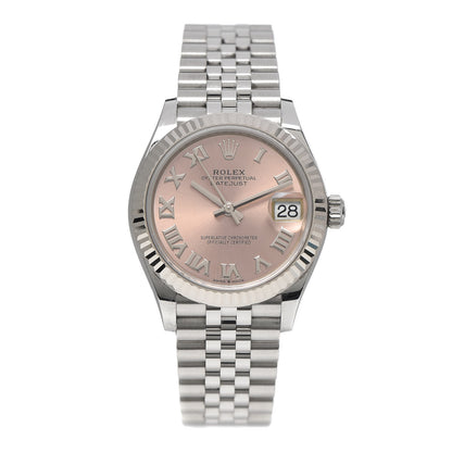 Rolex Stainless Steel 18K White Gold 31mm Oyster Perpetual Datejust Watch Pink Roman 278274 1 of 6