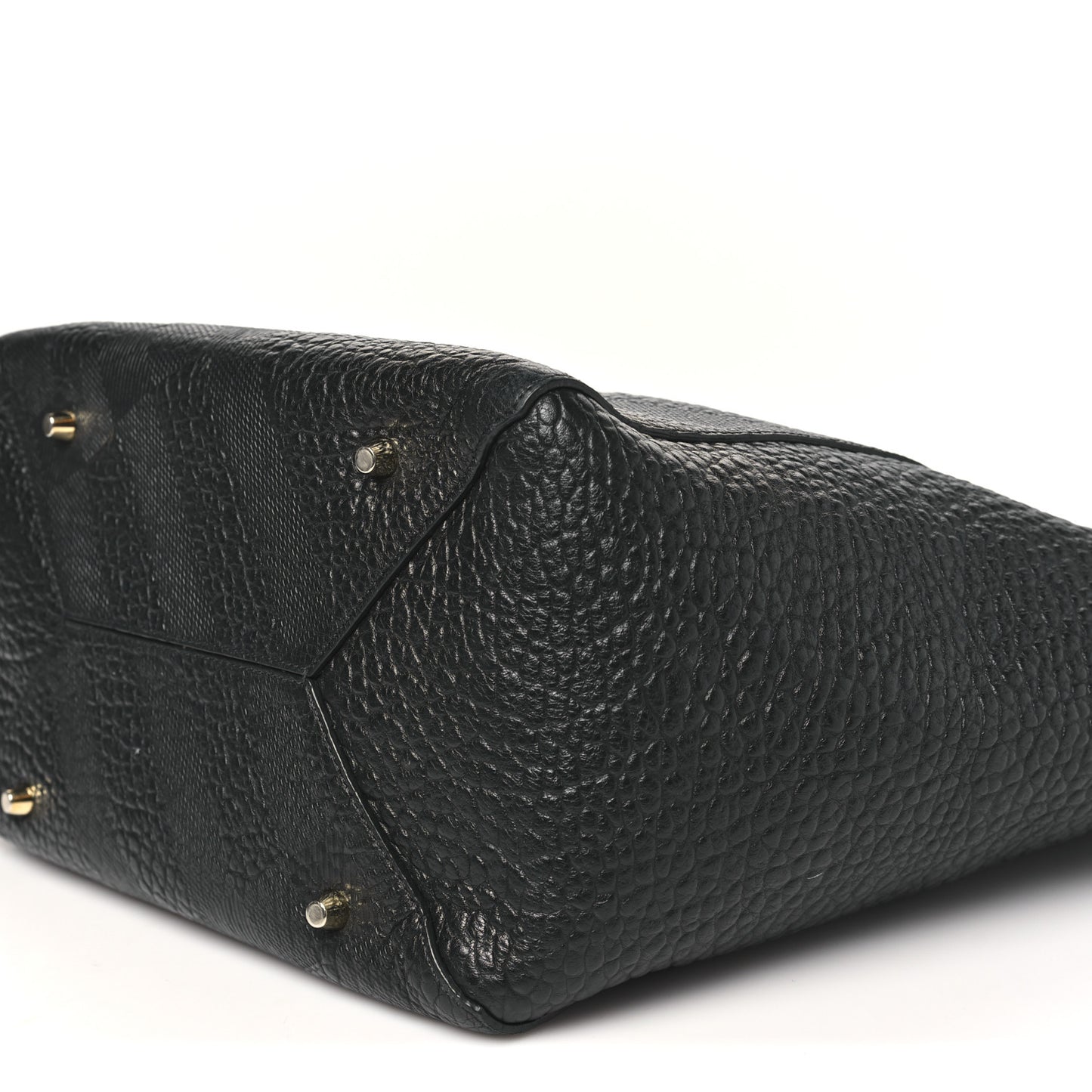 Heritage Grain Check Embossed Medium Dewsbury Tote Black