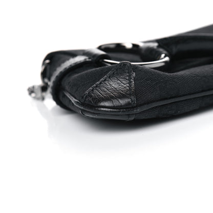 Gucci Monogram Horsebit Chain Clutch Black 5 of 11