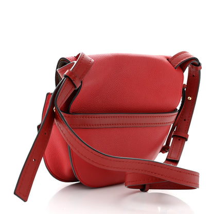 Loewe Grained Calfskin Small Gate Crossbody Bag Scarlet Burnt Red 3 of 9