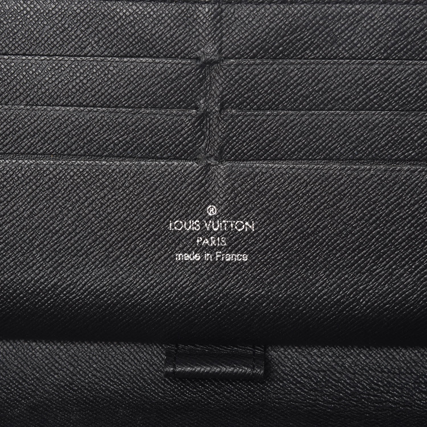 Louis Vuitton Epi Zippy Organizer Wallet Black 6 of 12