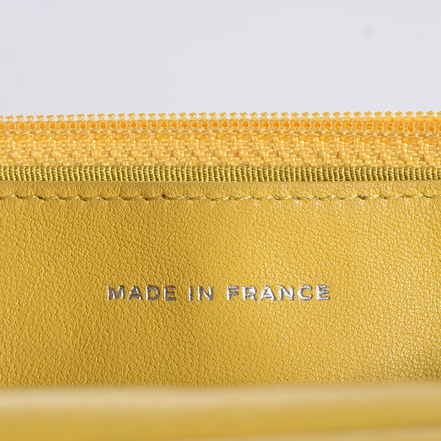 Chanel Lambskin Quilted Wallet on Chain WOC Yellow 7 of 8