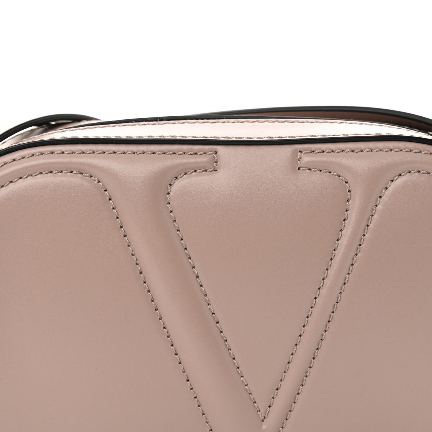 Valentino Garavani Calfskin VLogo Walk Crossbody Poudre 8 of 10