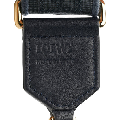 Loewe Calfskin Jacquard Snake Anagram Strap Dark Ink 3 of 6