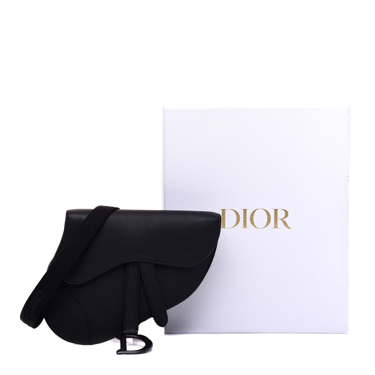 Christian Dior Ultra Matte Calfskin Saddle Belt Bag Black 9 of 9