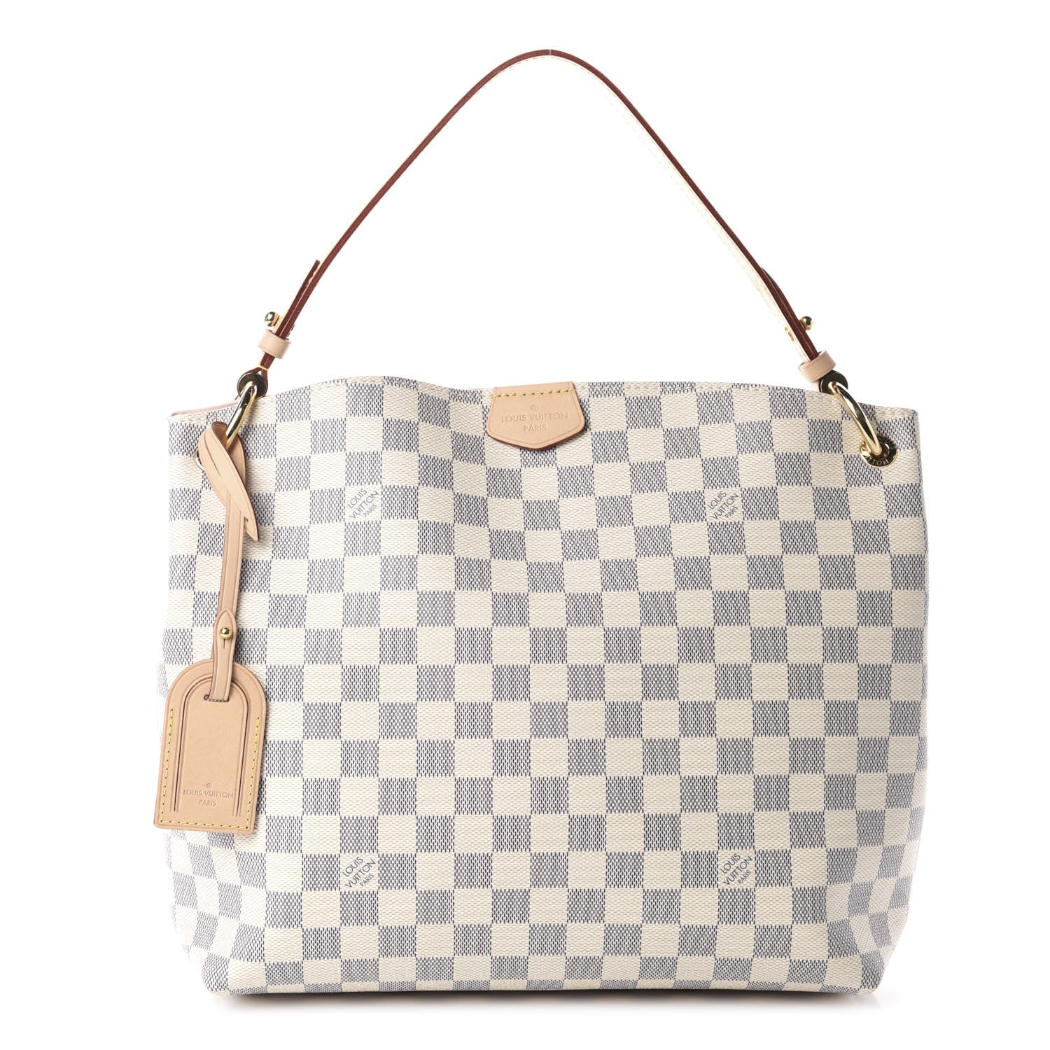 Louis Vuitton Damier Azur Graceful PM Rose Ballerine 1 of 11