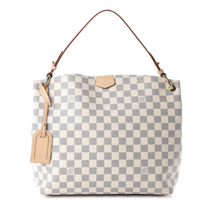 Louis Vuitton Damier Azur Graceful PM Rose Ballerine 1 of 11