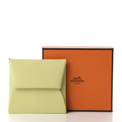 Hermes Chevre Mysore Bastia Coin Purse Jaune Bourgeon 8 of 8