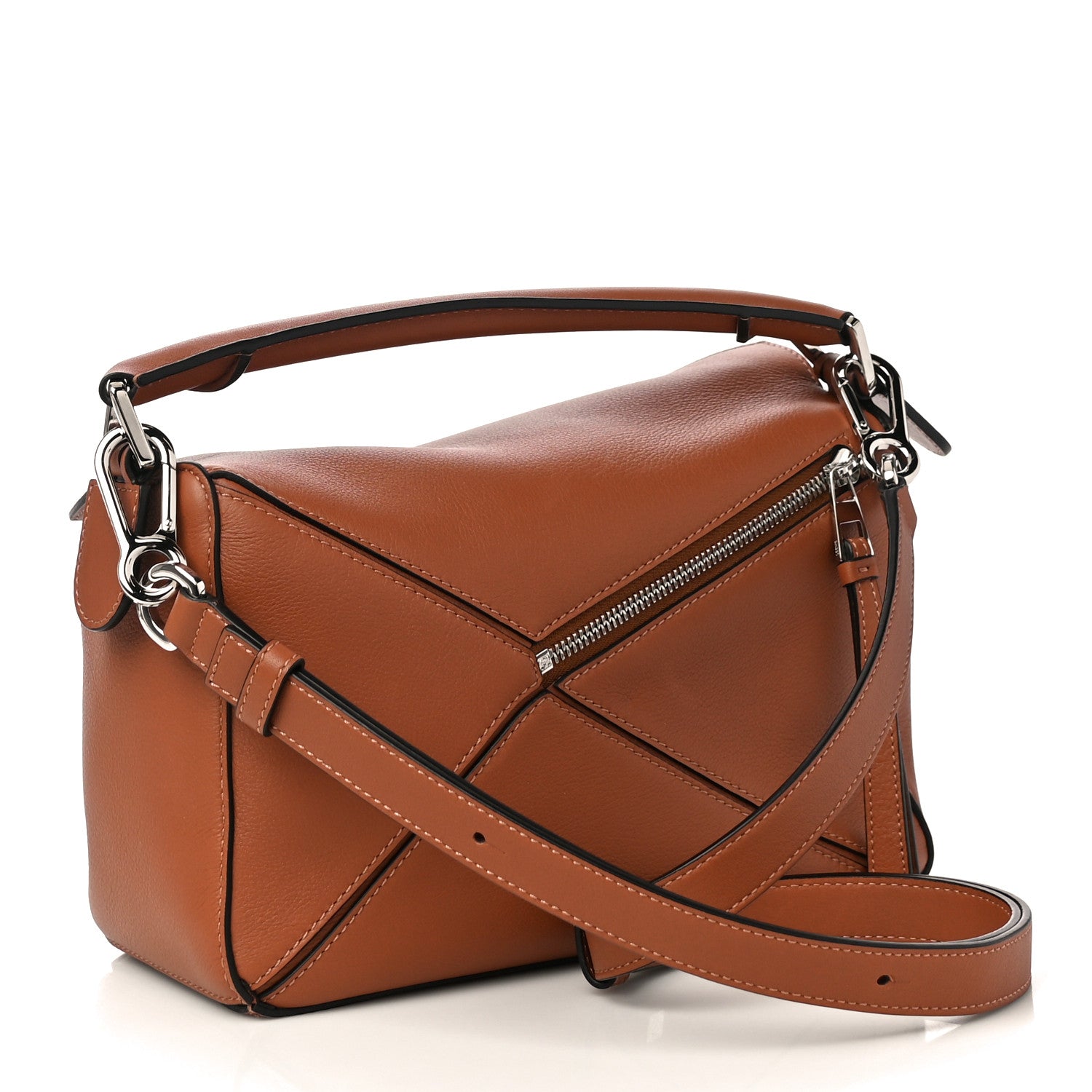 Loewe Calfskin Small Puzzle Bag Tan 3 of 10