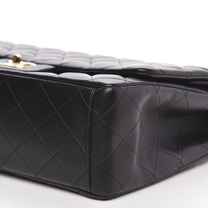 Chanel Lambskin Quilted Maxi Double Flap Black 9 of 16
